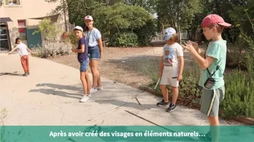 Après avoir créé des visages en éléments naturels ...