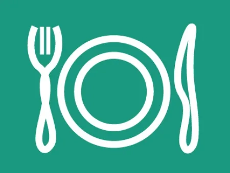 Fourchette, assiette, couteau